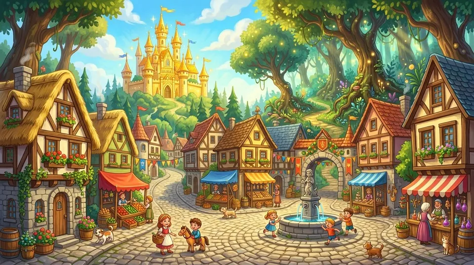 Ilustrace hlavního města Zlatopole